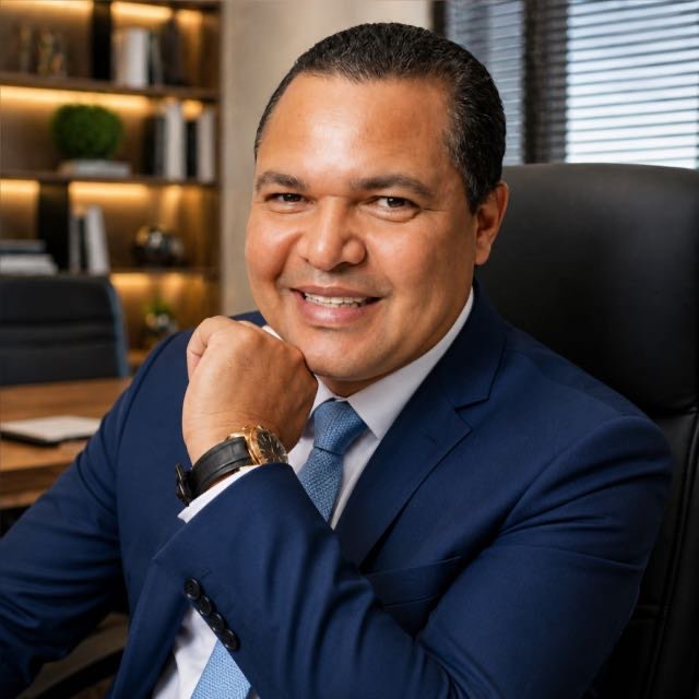 Retrato de Emerson Campos, fundador da Campos de Ideias